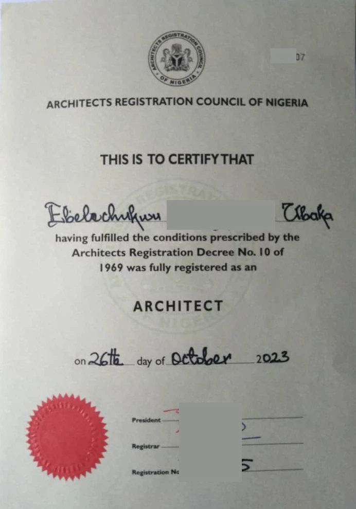ARCON Certificate