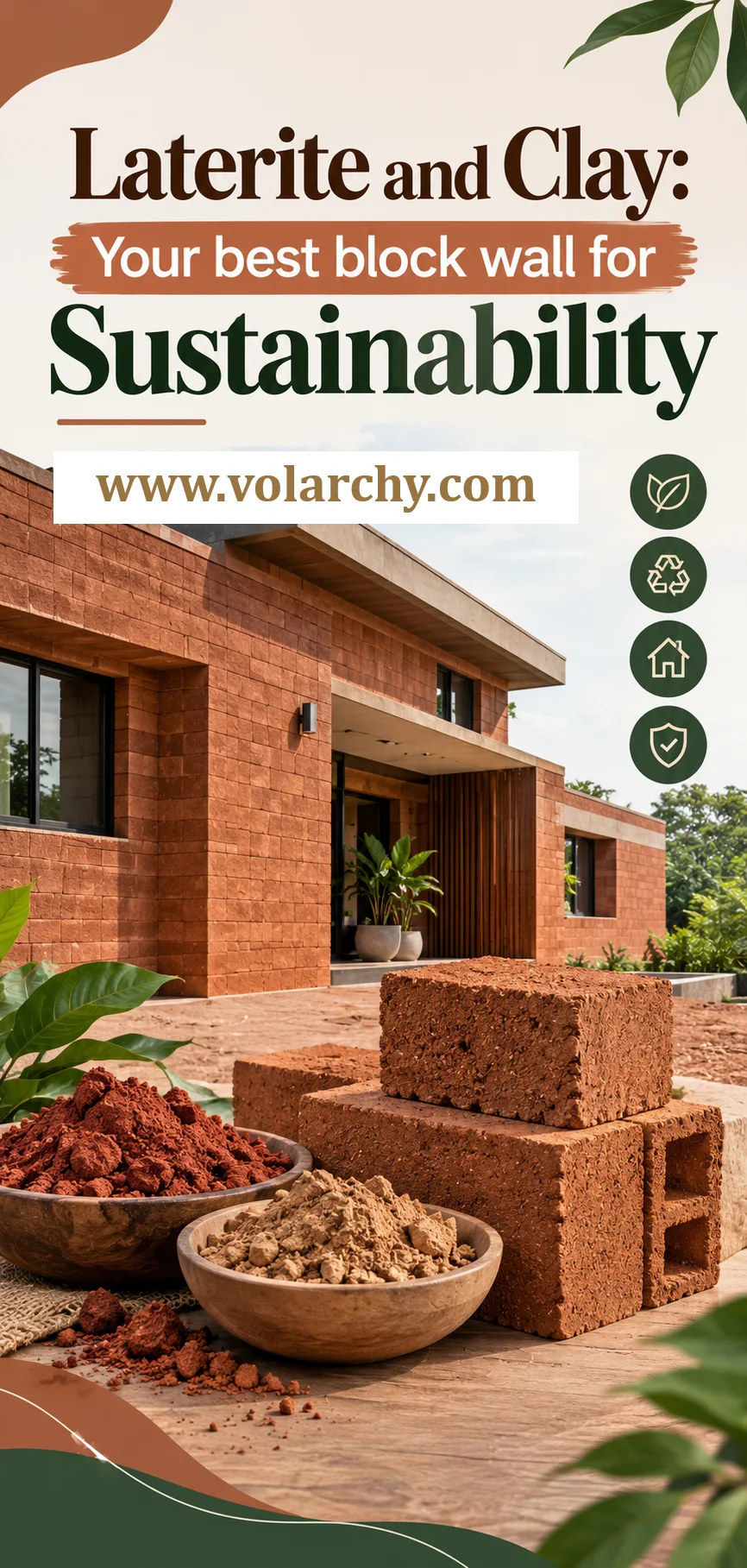 Laterite and Clay, Your best block wall for Sustainability